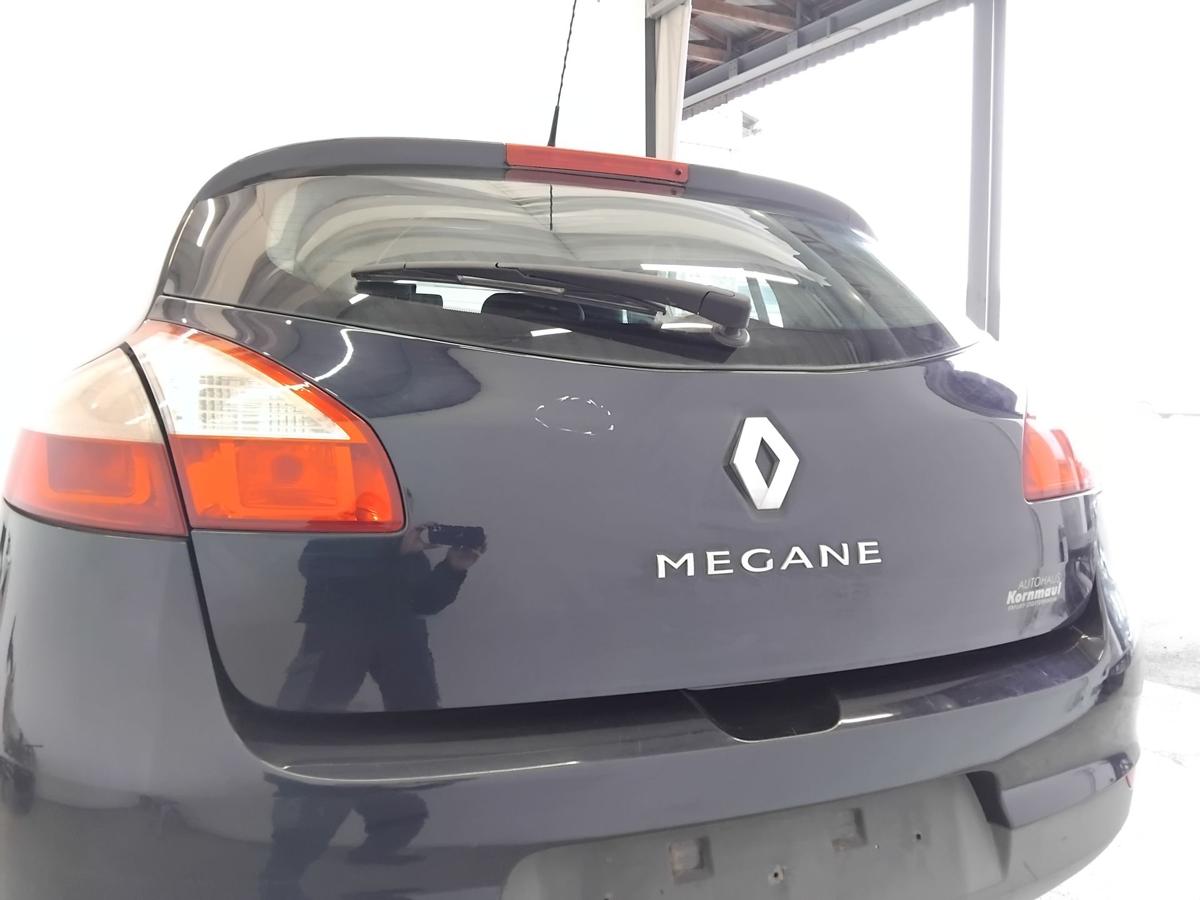 Renault Megane 3 Flie&szlig;heck Heckklappe NV472 Bleu Crepuscule mit Heckscheibe BJ09