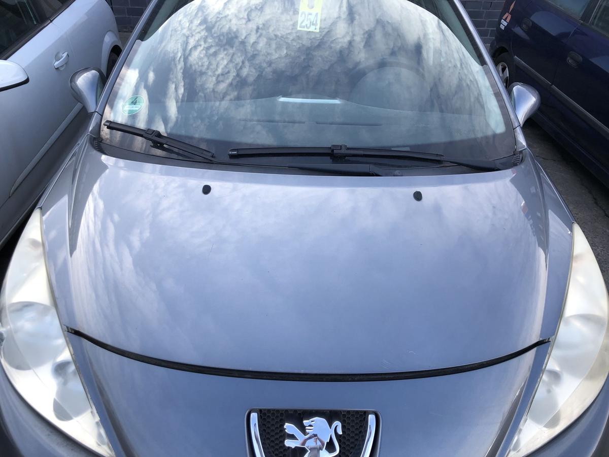 Peugeot 207 SW Typ WE Motorhaube Haube Klappe Deckel vorn KTH Thorium Grau