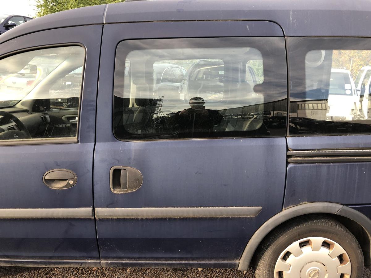 Schiebetür hinten links mit Scheibe 20Z Royalblau Opel Combo C