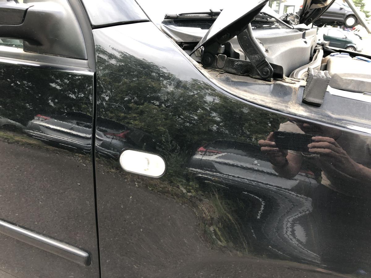 VW Lupo 6X Kotfl&uuml;gel rechts Beifahrerseite Seitenwand L041 Brillantschwarz