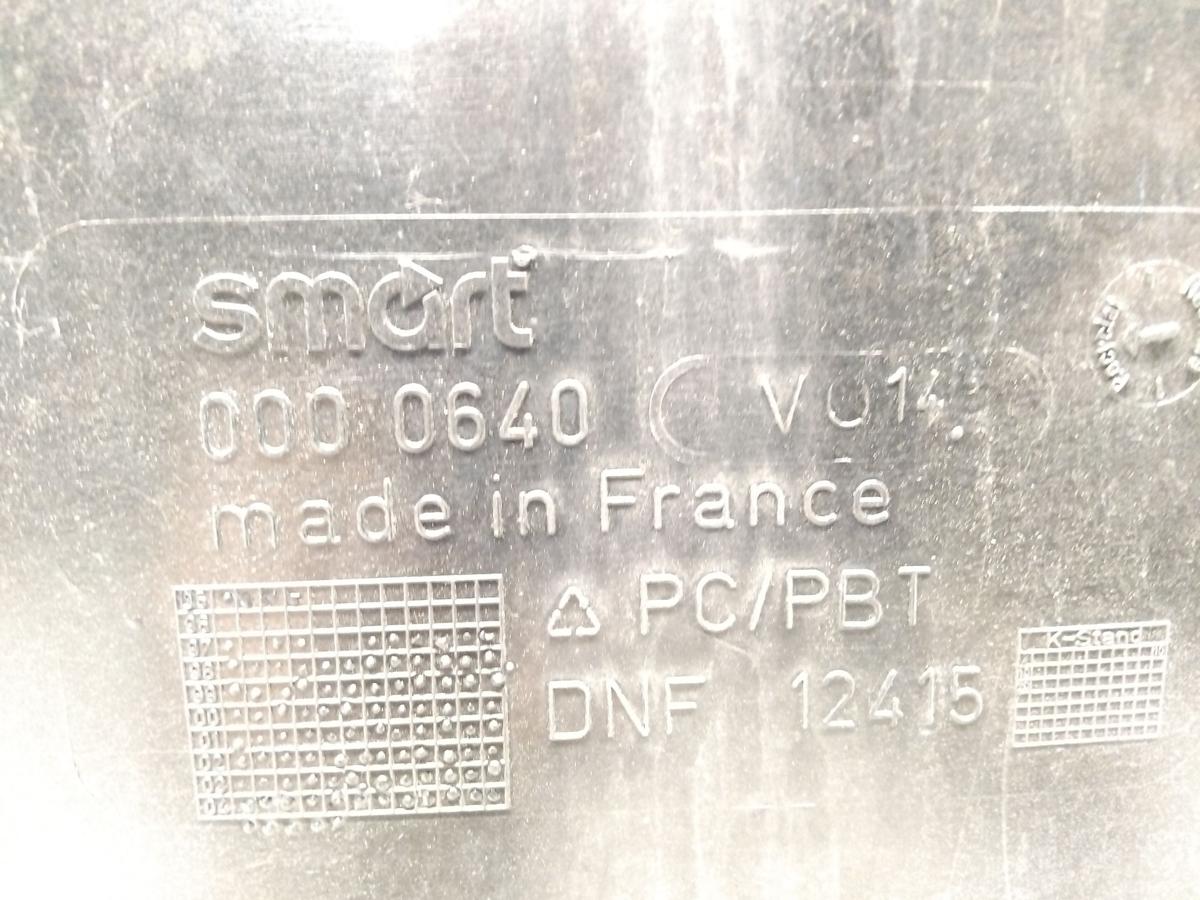 Smart 450 City Coupe Fortwo Beplankung Heckklappe unten EA4 Jack Black BJ2007