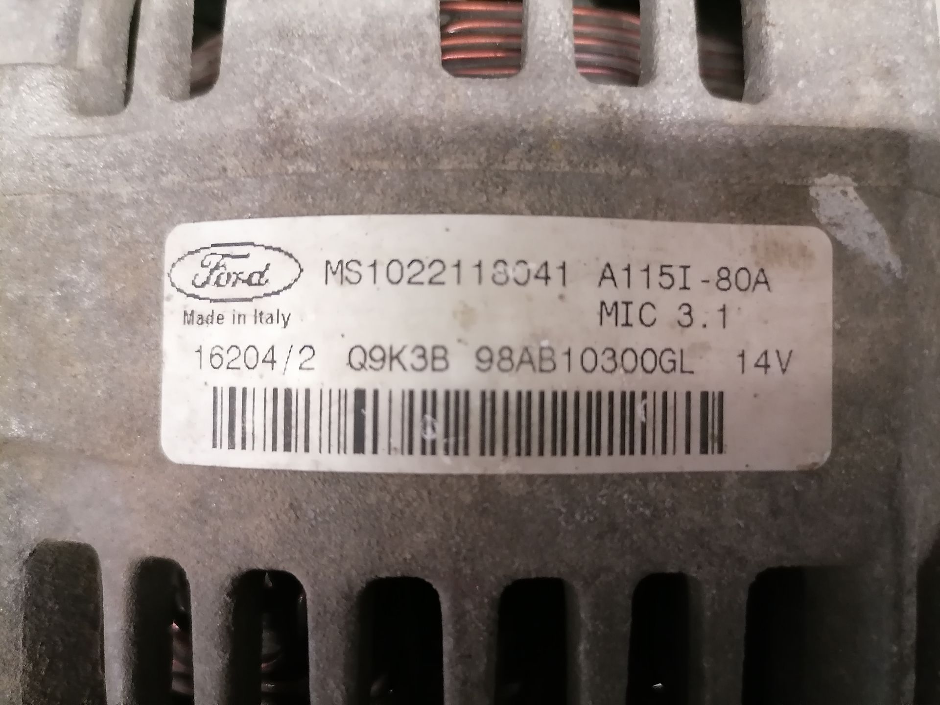 Ford Focus 1 Lichtmaschine Generator 80A BJ01-04