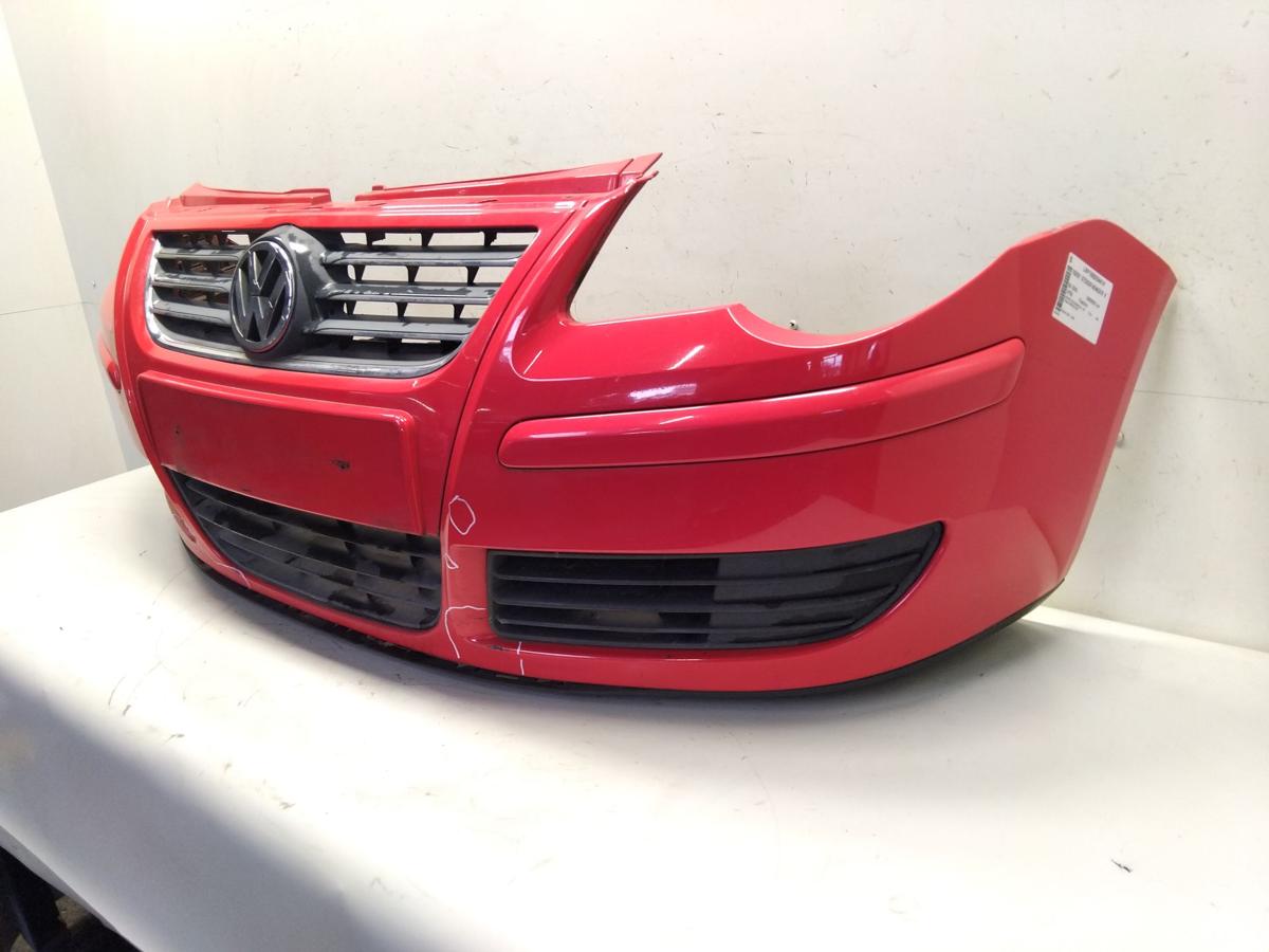 VW Polo 9N3 original Sto&szlig;stange Sto&szlig;f&auml;nger vorn LP3G Flashrot BJ2005