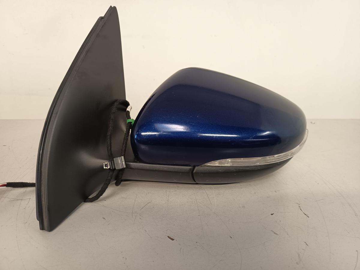 VW Golf VI 6 Limo orig Spiegel links elektrisch Blinker 5trg LD5Q Blau Bj 2009