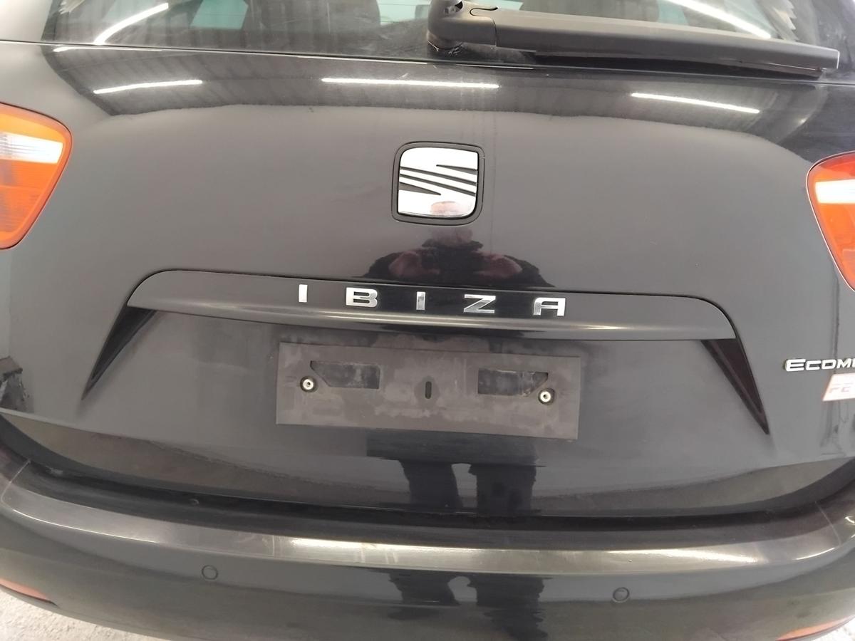 Seat Ibiza ST Kombi 6J Heckklappe LZ9Y phantomschwarz mit Heckscheibe BJ2012