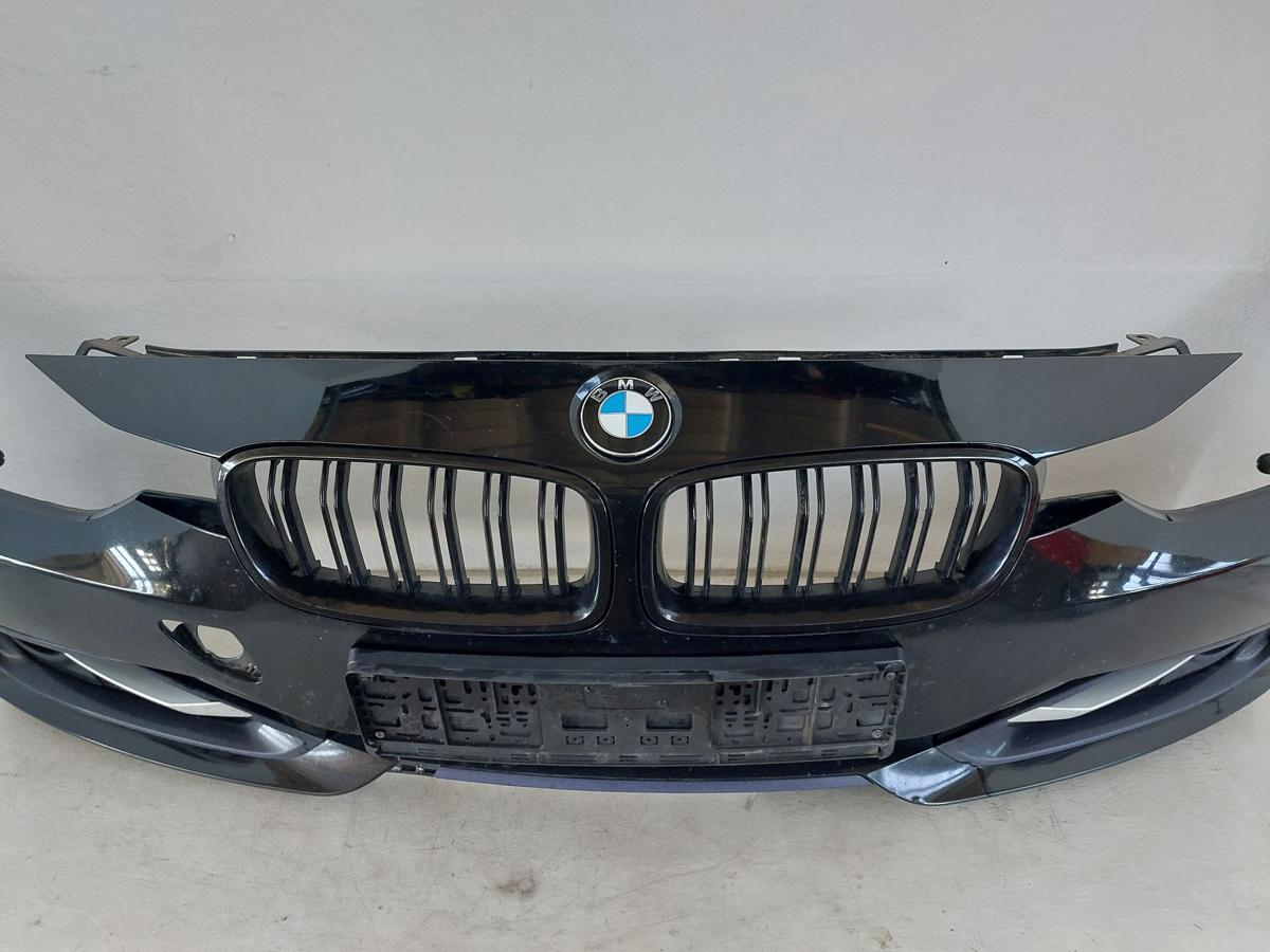BMW 3er F30 F31 Sportline Sport Sto&szlig;f&auml;nger vorn Nebel SRA 668 schwarz SCHADEN