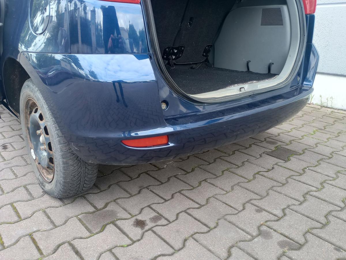 Mazda 2 DY orig Stoßstange hinten Stoßfänger 27R Ozeanblau Bj 2004