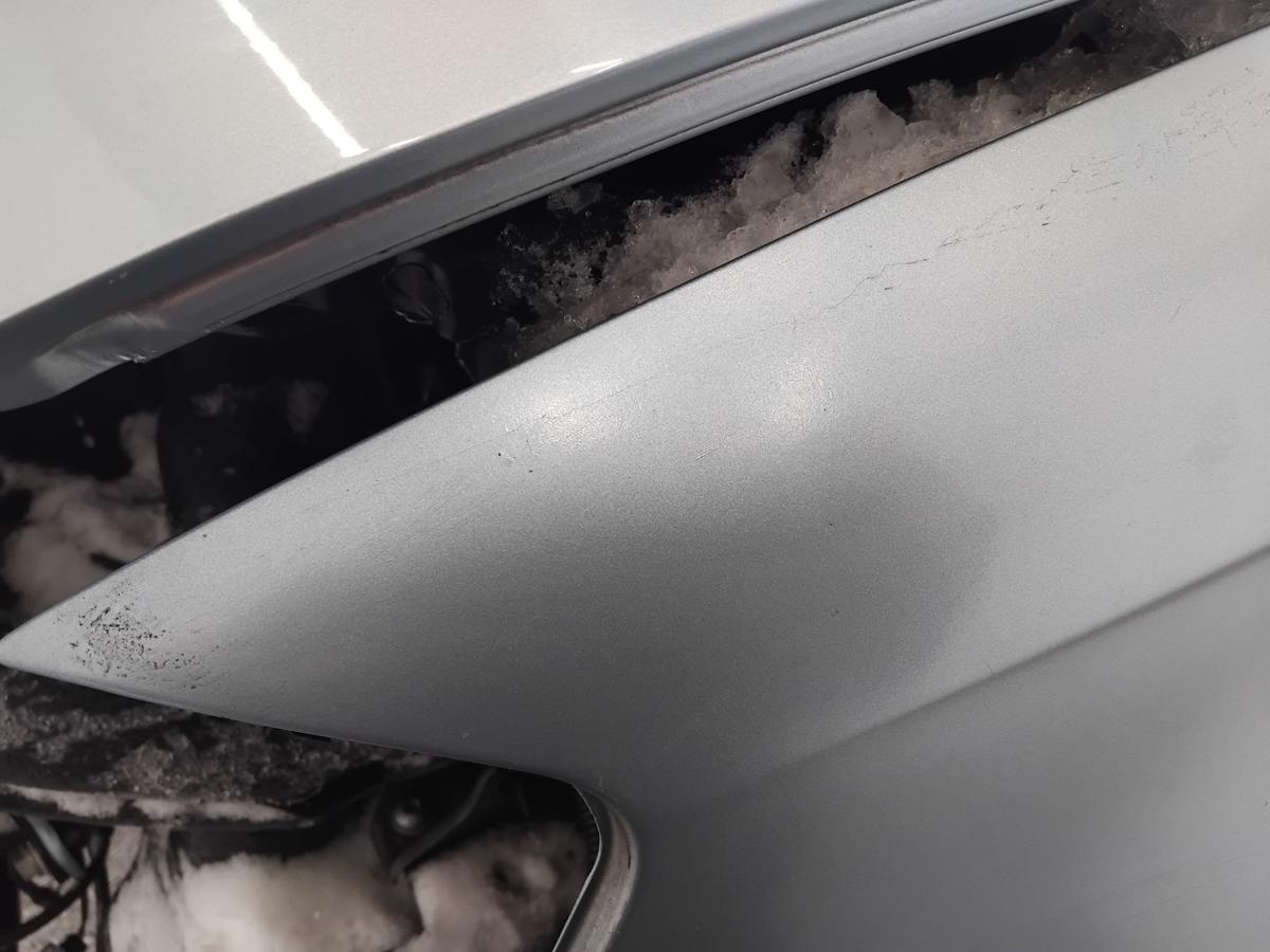 Audi A3 8P original Kotfl&uuml;gel vorn links LY5J Liquidblaumetallic BJ2007