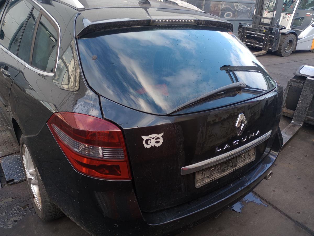 Renault Laguna 3 Grandtour orig Heckklappe m Scheibe 676 Perlm.schwarz met Bj 10