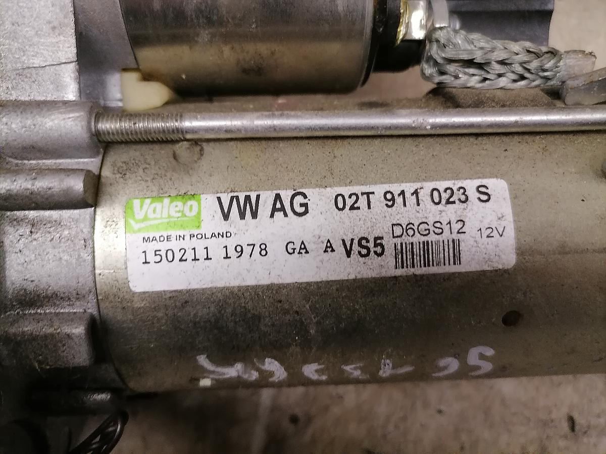 VW Golf 6 VI 08-12 Anlasser Starter 1.4 59KW 02T911023S Valeo