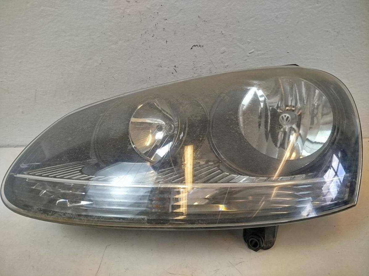 VW Golf 5 V 1K Scheinwerfer links Hauptscheinwerfer schwarze Version Hella Tr&uuml;b