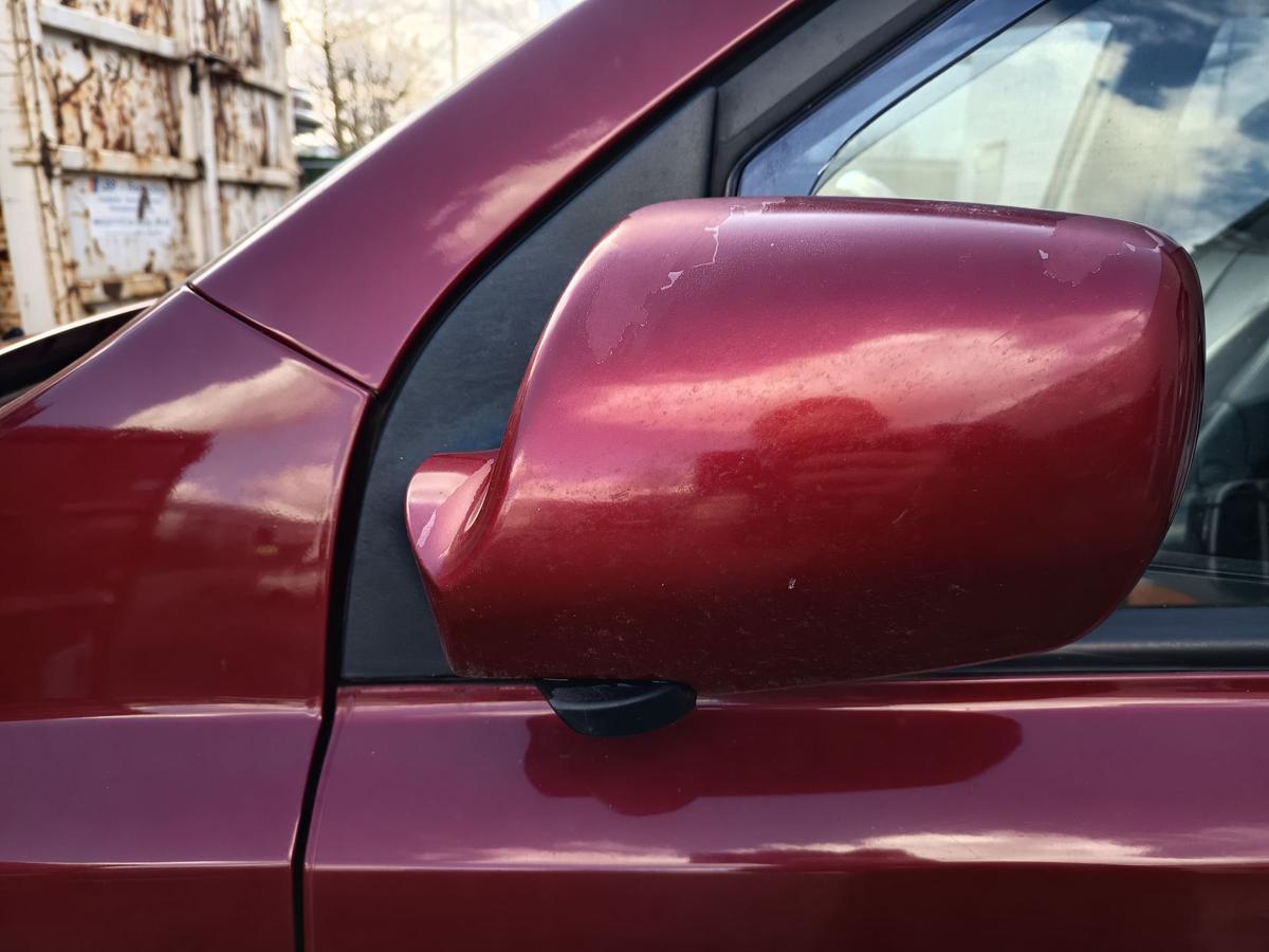 Kia Carnival III orig Au&szlig;enspiegel links elekt R9 Rubinrot vor Facelift Bj 2006