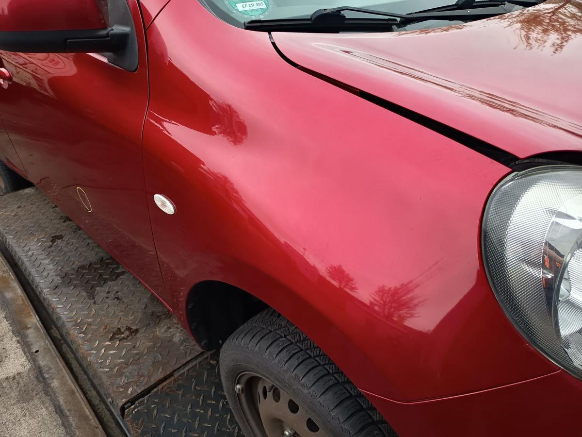 Nissan Micra K13 original Kotfl&uuml;gel rechts Seitenteil AY4 Kaminrot Bj 2013