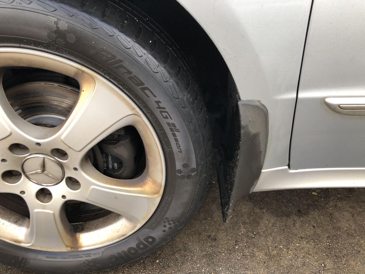 Mercedes A Klasse W169 Kotfl&uuml;gel links Fender Polarsilber Radverkleidung