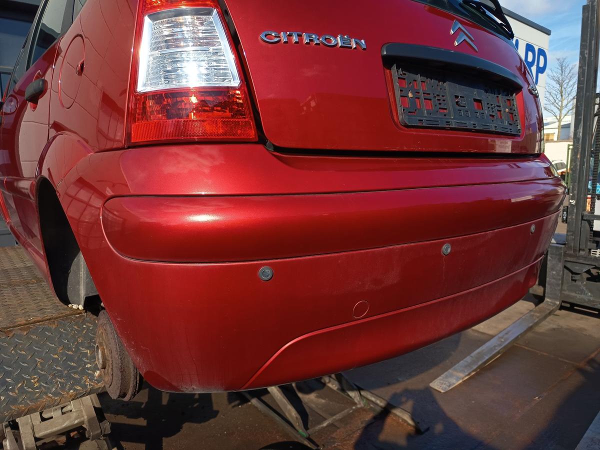Citroen C3 original Sto&szlig;stange F&auml;nger hinten Heck EKQ Luziferrot Bj 2007