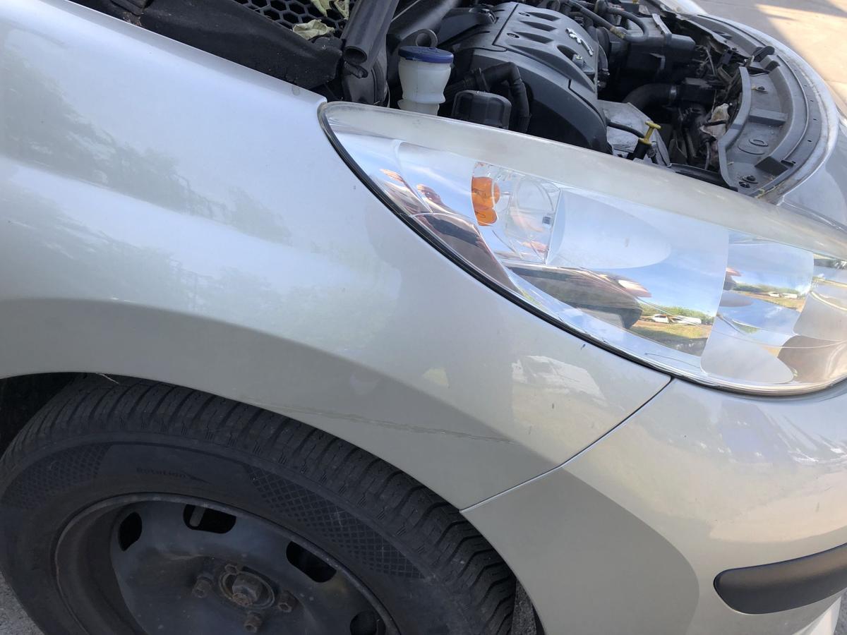 Peugeot 207 SW Typ WE Kotfl&uuml;gel rechts Beifahrerseite ETS Gris Cendre Metallic