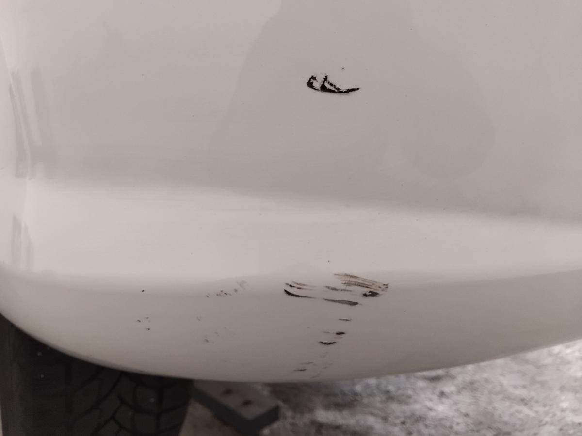 Peugeot 308 I original Sto&szlig;stange Sto&szlig;f&auml;nger hinten EWP Schneewei&szlig; BJ2010 3t&uuml;rig