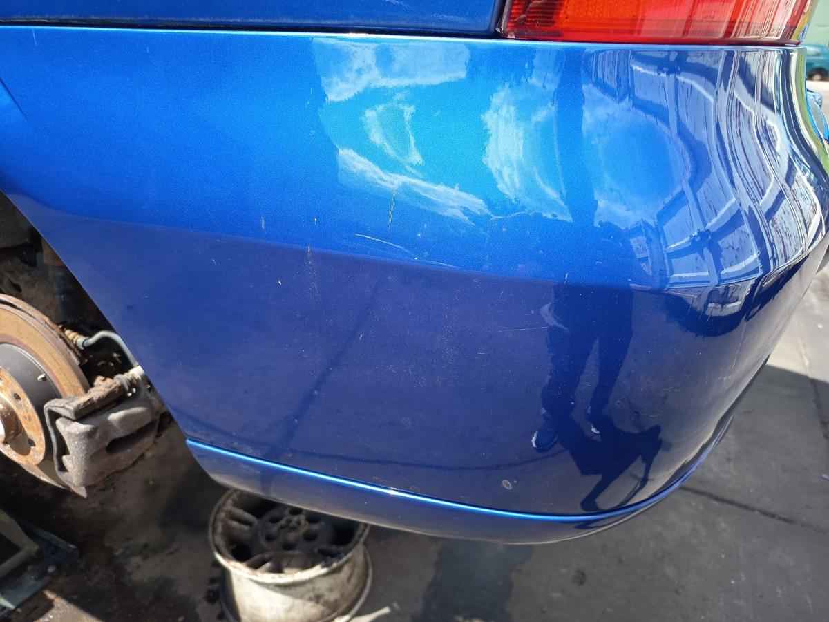 Opel Astra G Coupe original Sto&szlig;stange F&auml;nger hinten Heck 2KU Europablau Bj 2002