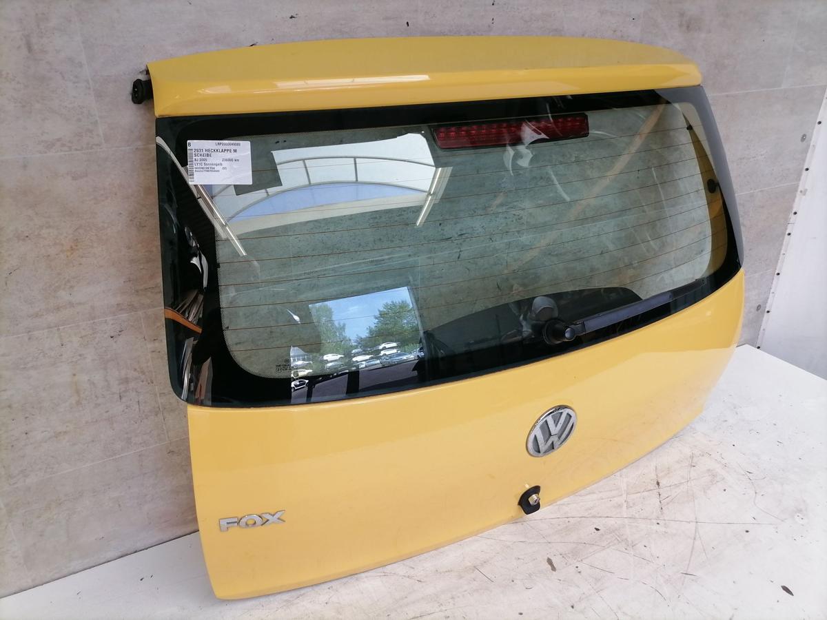 VW Fox original Heckklappe mit Heckscheibe LY1C Sonnengelb Bj.2005