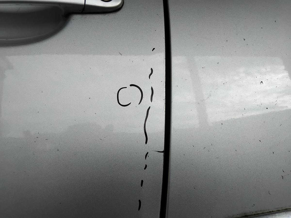 VW Golf 5 Tür vorn links Fahrertür 3-türig BJ2008 LA7W reflexsilbermetallic