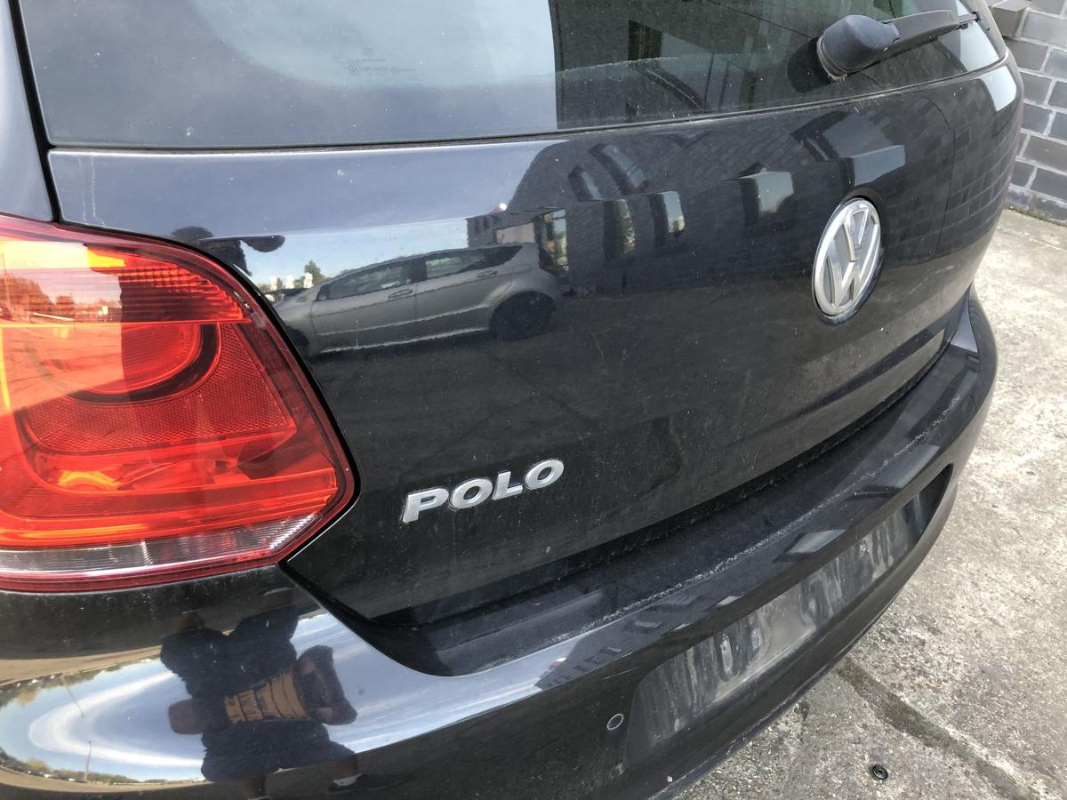 VW Polo 6R Heckklappe Heckdeckel mit Scheibe Anrostungen LC9X Deep Black Perl