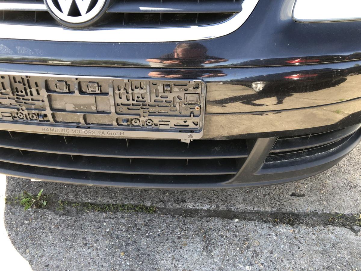 VW Touran 1T 1T1 Sto&szlig;f&auml;nger vorn Frontsch&uuml;rze f&uuml;r SRA LC9Z Black Magic Perl