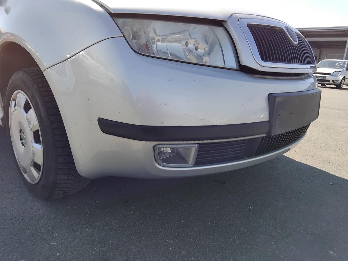 Skoda Fabia 1 6Y original Stossf&auml;nger Sto&szlig;stange vorn diamantsilber LF7T BJ2001
