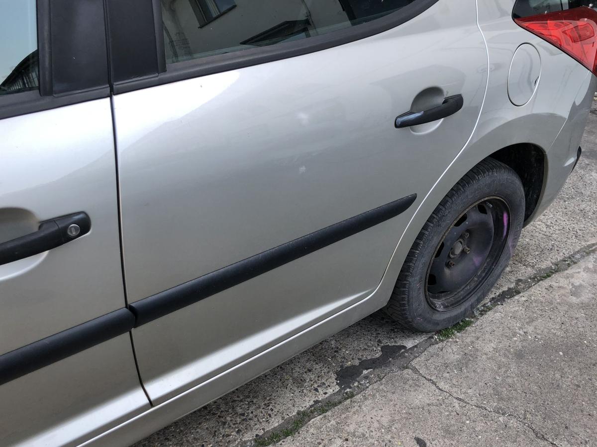 Peugeot 207 SW Typ WE T&uuml;r hinten links Fondt&uuml;r Rohbau ETS Gris Cendre Metallic
