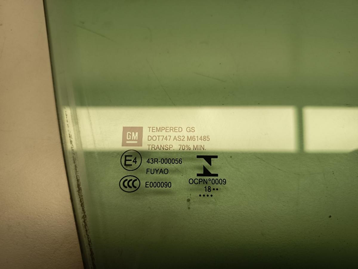 Opel Insignia B original T&uuml;rscheibe vorn rechts Fahrerfenster Bj 2019