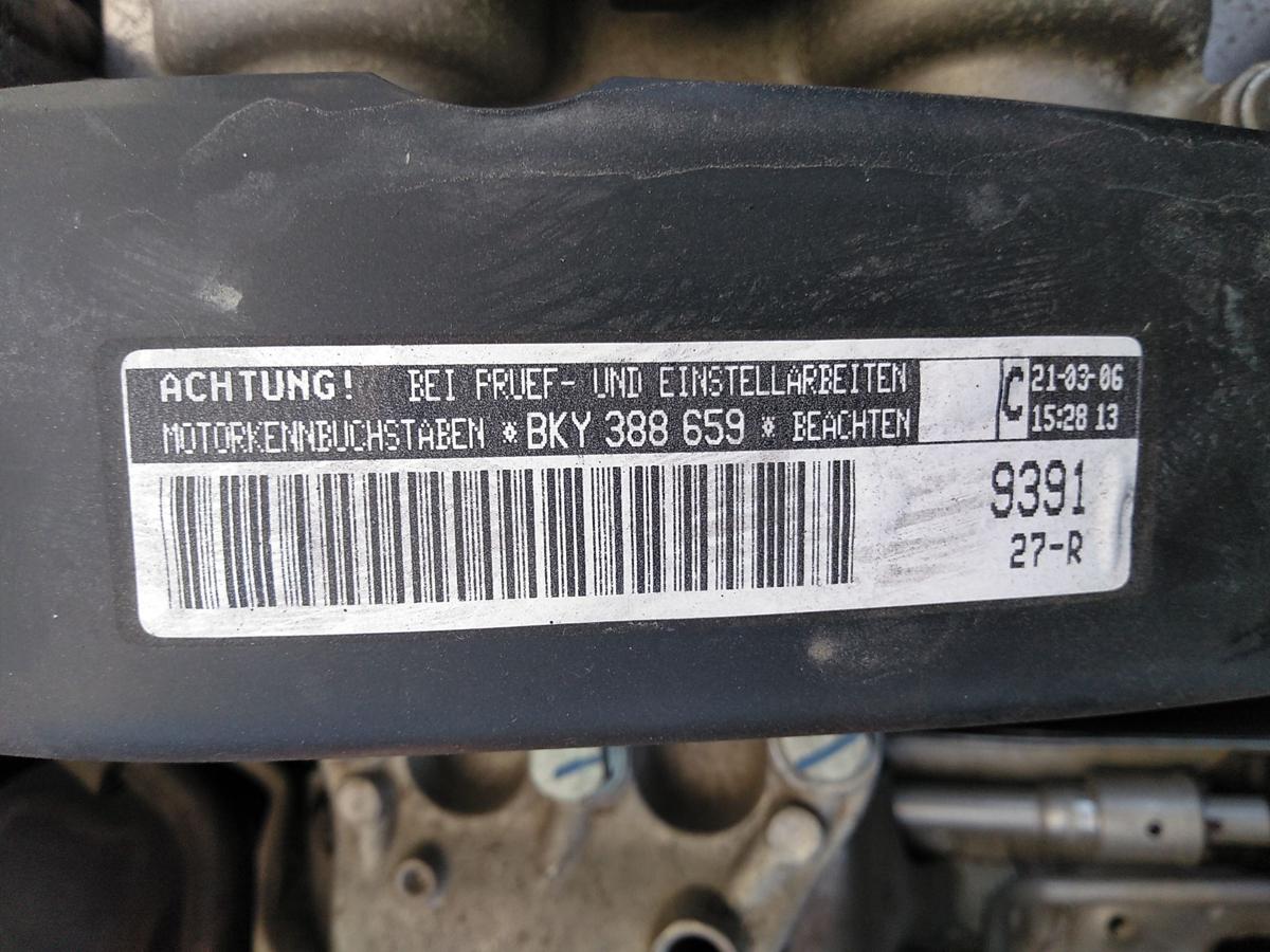 Motor BKY 1.4 55kw Laufleistung 37525km VW Polo 9N3 Bj.2006