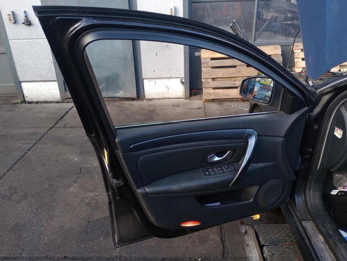 Renault Laguna 3 Grandtour orig Tür VL Fahrertür 676 Perlm.schwarz met Bj 10