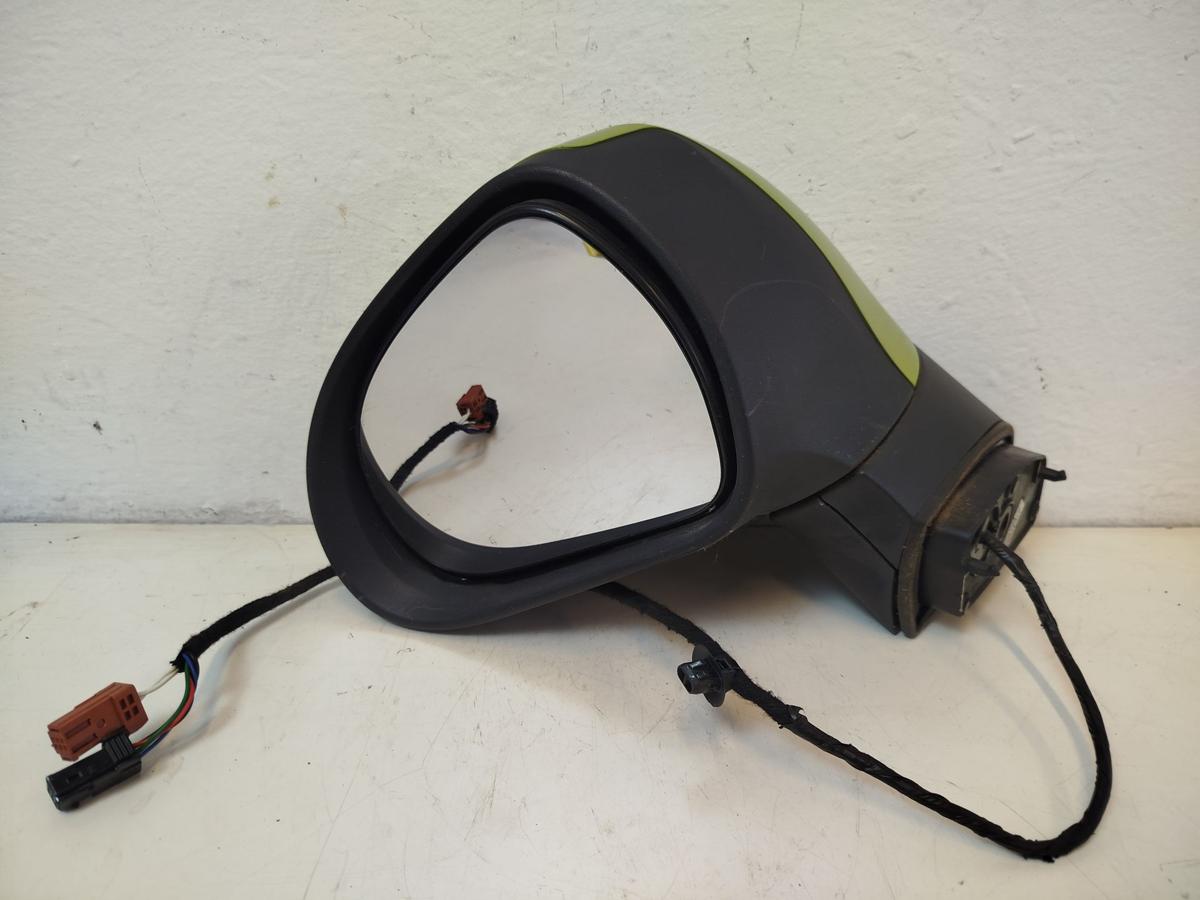 Peugeot 207 WA WC Aussenspiegel links R&uuml;ckspiegel elektrisch KAR Lacerta gelb