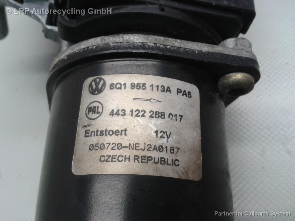 VW Polo 9N3 BJ2005 Motor Wischermotor vorn 6Q1955113A PAL 443122288017