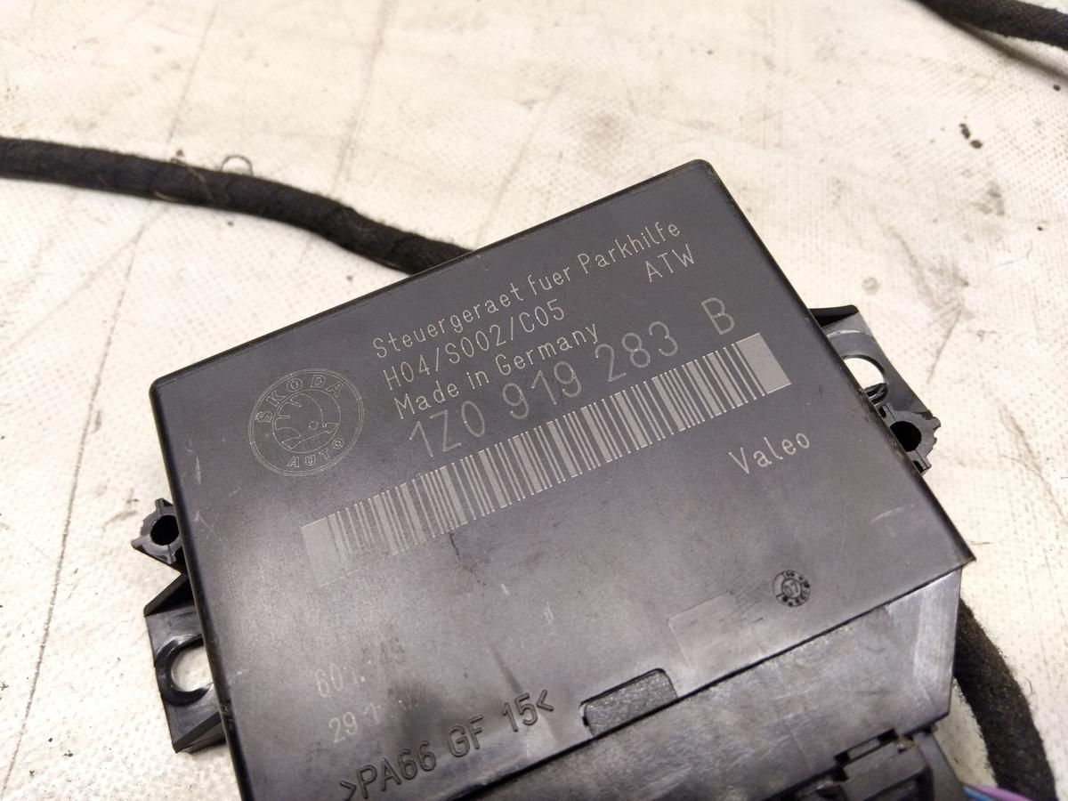 Skoda Octavia 2 Kombi 1Z original Sto&szlig;f&auml;nger Sto&szlig;stange hinten PDC BJ2008 LF8H cappuccinobeige