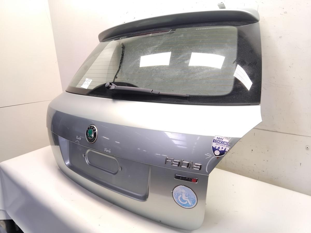 Skoda Fabia 2 5J Facelift Heckklappe arctic green mit Heckscheibe Bj.2011