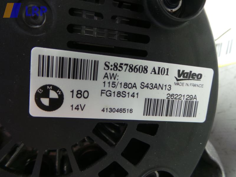 BMW 2er F22 BJ2013 Generator Lichtmaschine 180A 413046516 2622129A VALEO