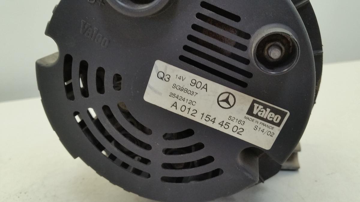 Mercedes Vaneo orig Lichtmaschine Generator 1598ccm 75kw 90A Bj 2002