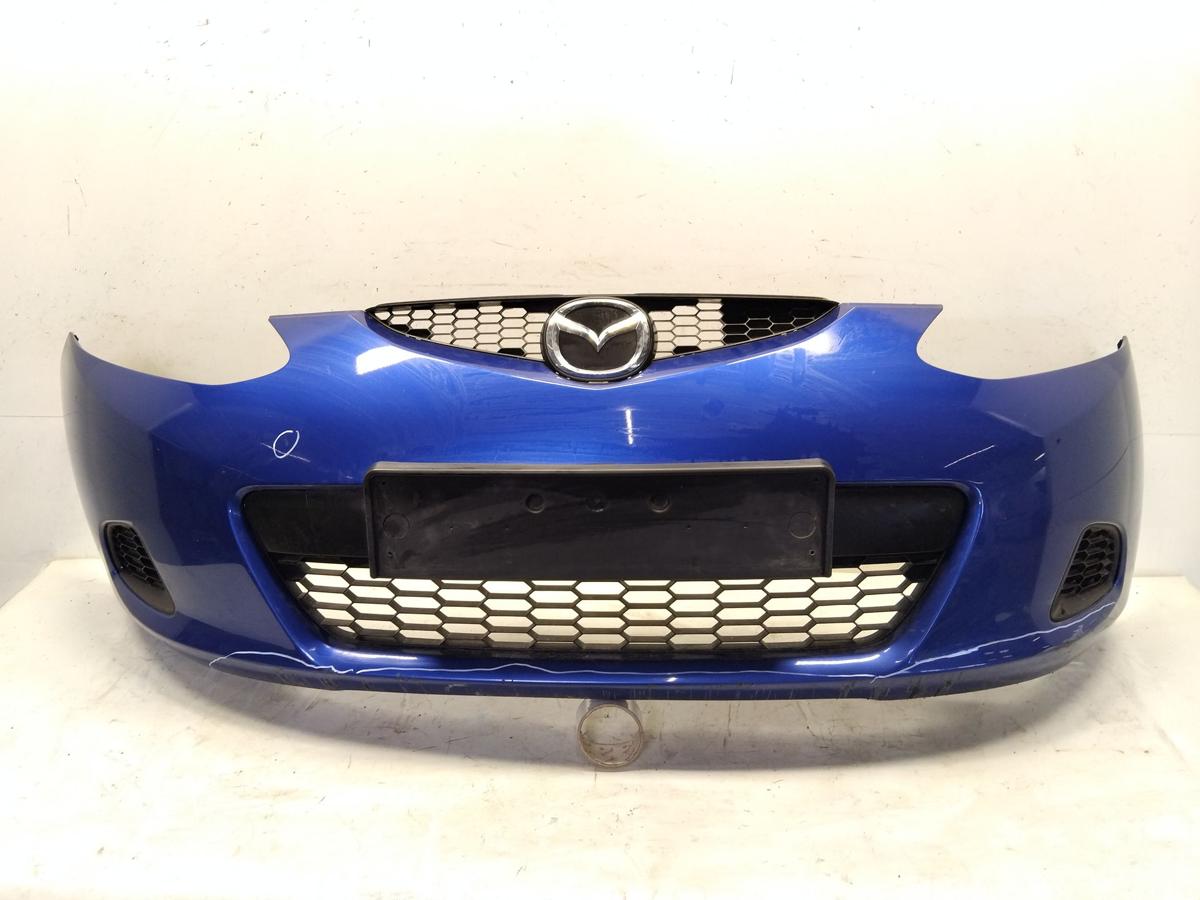 Mazda 2 DE original So&szlig;stange Stossf&auml;nger vorn blaumetallic BJ2009