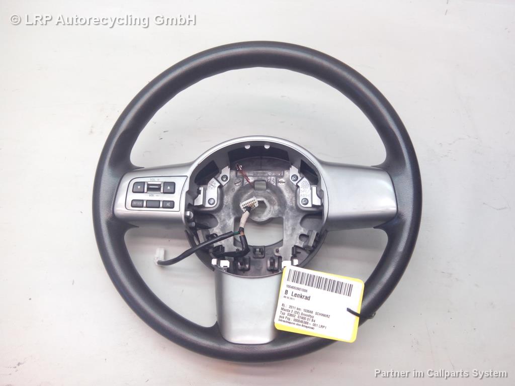 Mazda 2 DE original Lenkrad 3 Speichen Plastik schwarz BJ2011