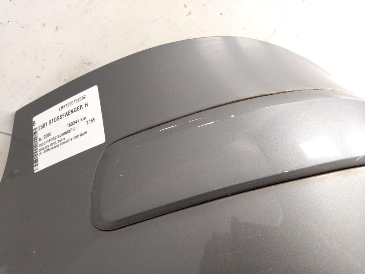 Opel Zafira B original Sto&szlig;f&auml;nger Sto&szlig;stange hinten moonlandgrau Bj.2006