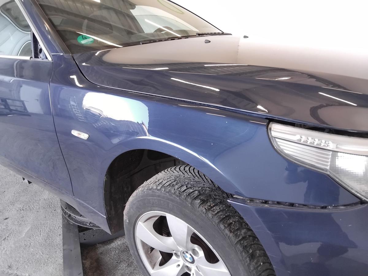 BMW 5er E60 E61 original Alu-Kotfl&uuml;gel vorn rechts mysticblaumetallic BJ2003