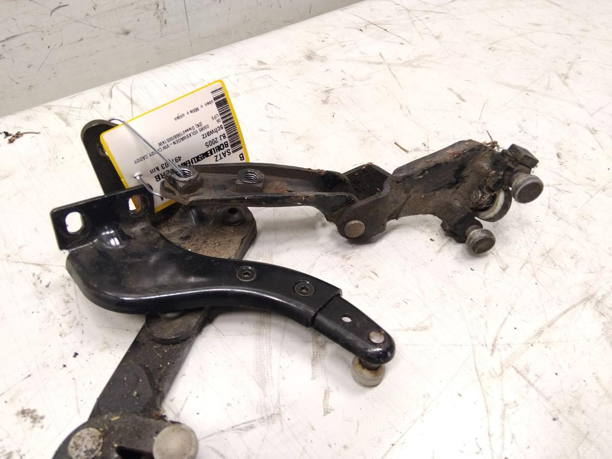 VW Caddy 2K orig Satz Rollenscharniere Rollenf&uuml;hrung Schiebet&uuml;r rechts BJ2005