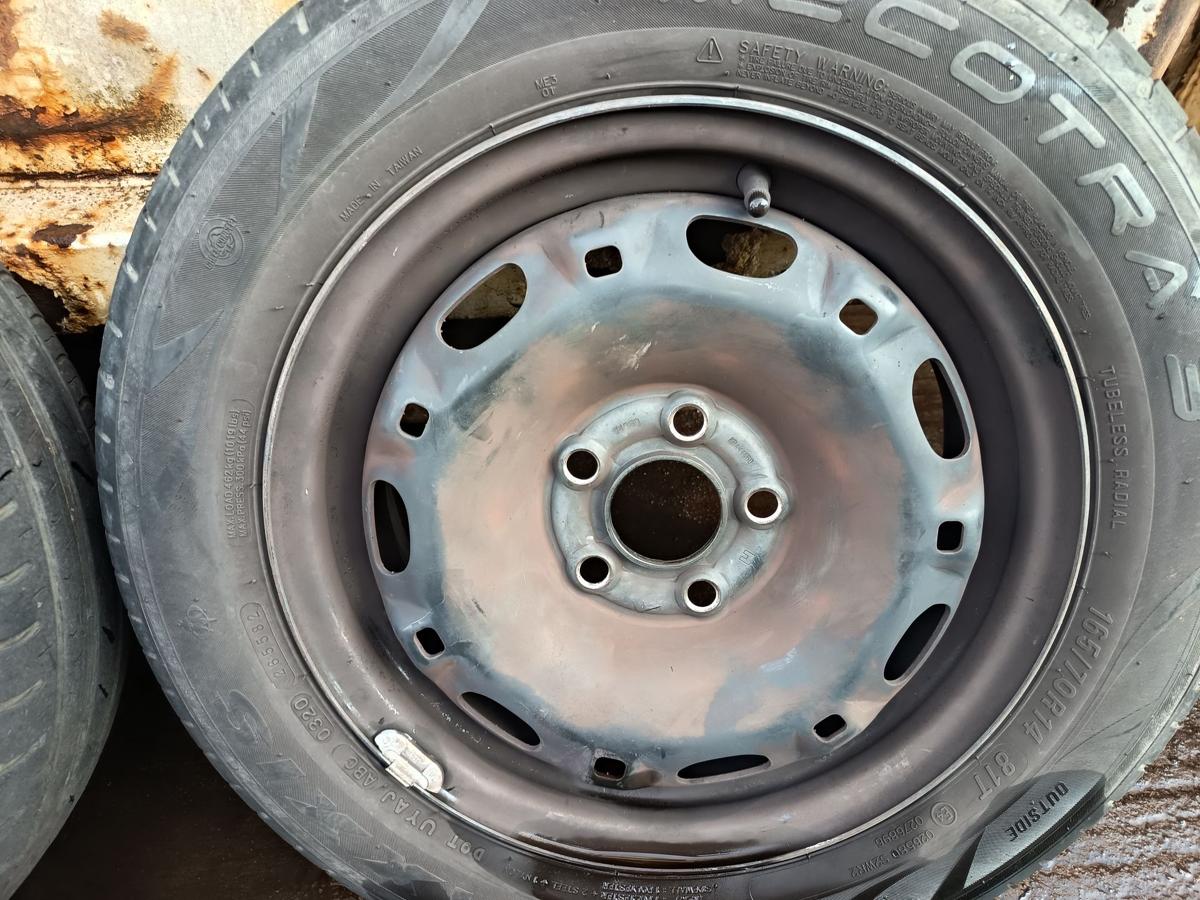 Skoda Fabia 6Y original Satz Stahlfelgen 5x14 ET35 OHNE Reifen Bj 2007