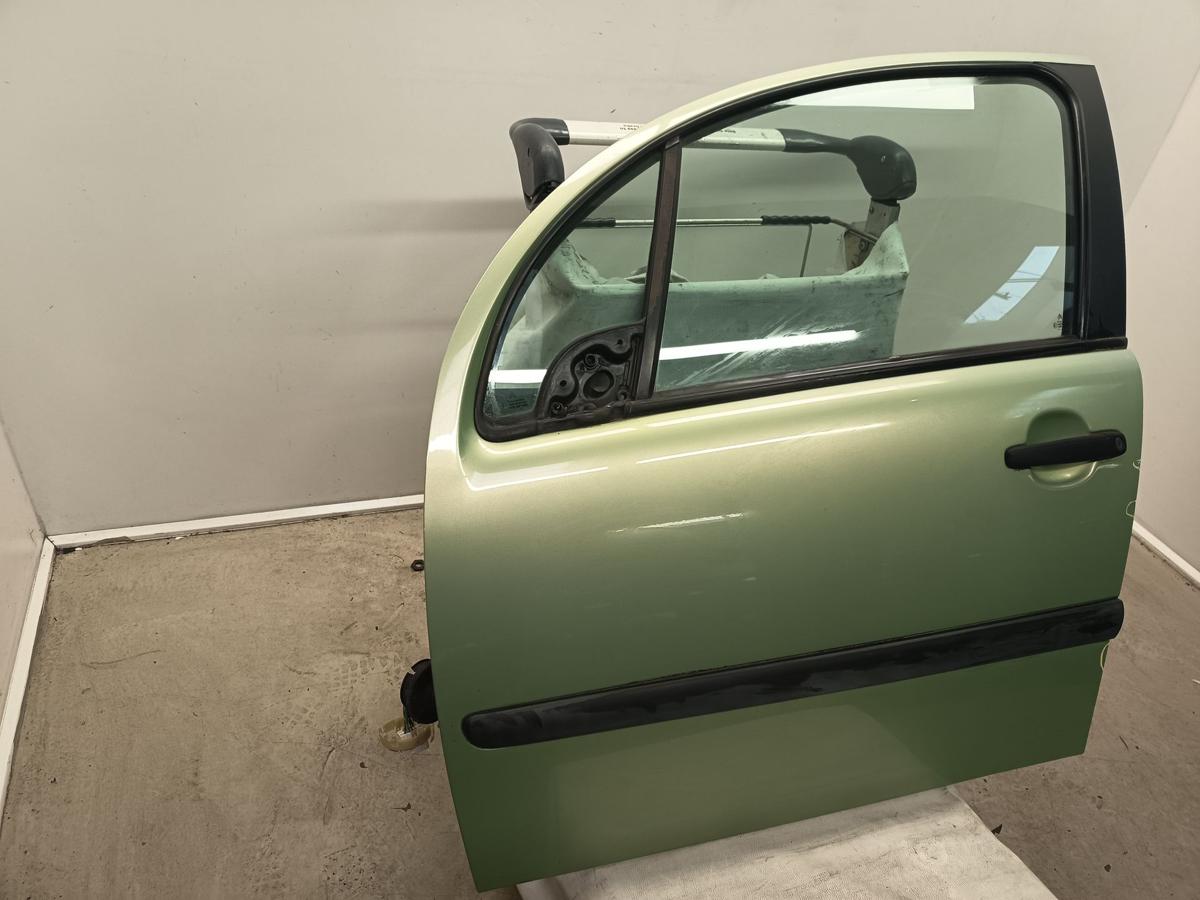 Citroen C3 F Bj 2003 original T&uuml;r vorn links Fahrer KSY Lenzgr&uuml;n