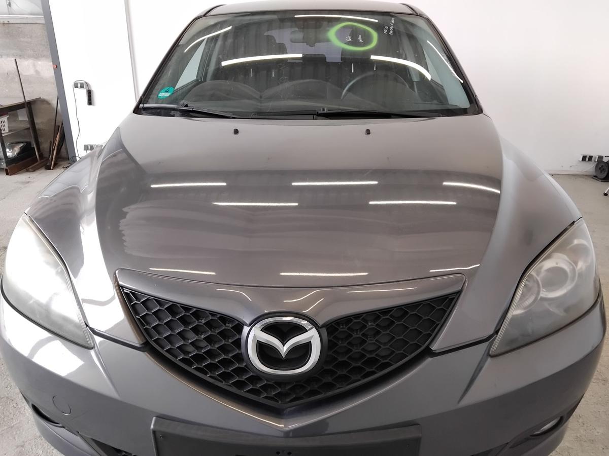 Mazda 3 BK Motorhaube mit Grill graumetallic 5-t&uuml;rig Flie&szlig;heck BJ2008