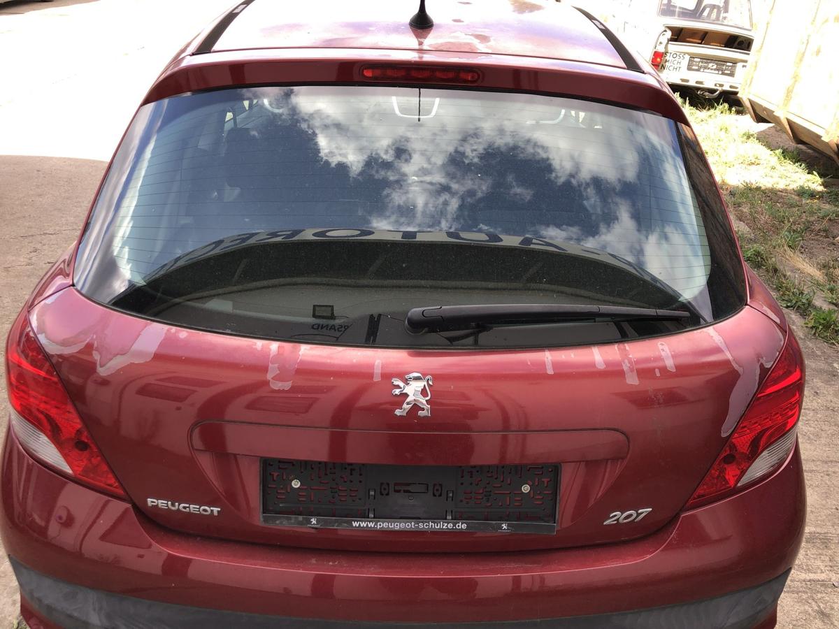 Peugeot 207 WA WC Heckklappe Scheibe Kofferklappe 3trg KJC Rouge Erythree Nacre