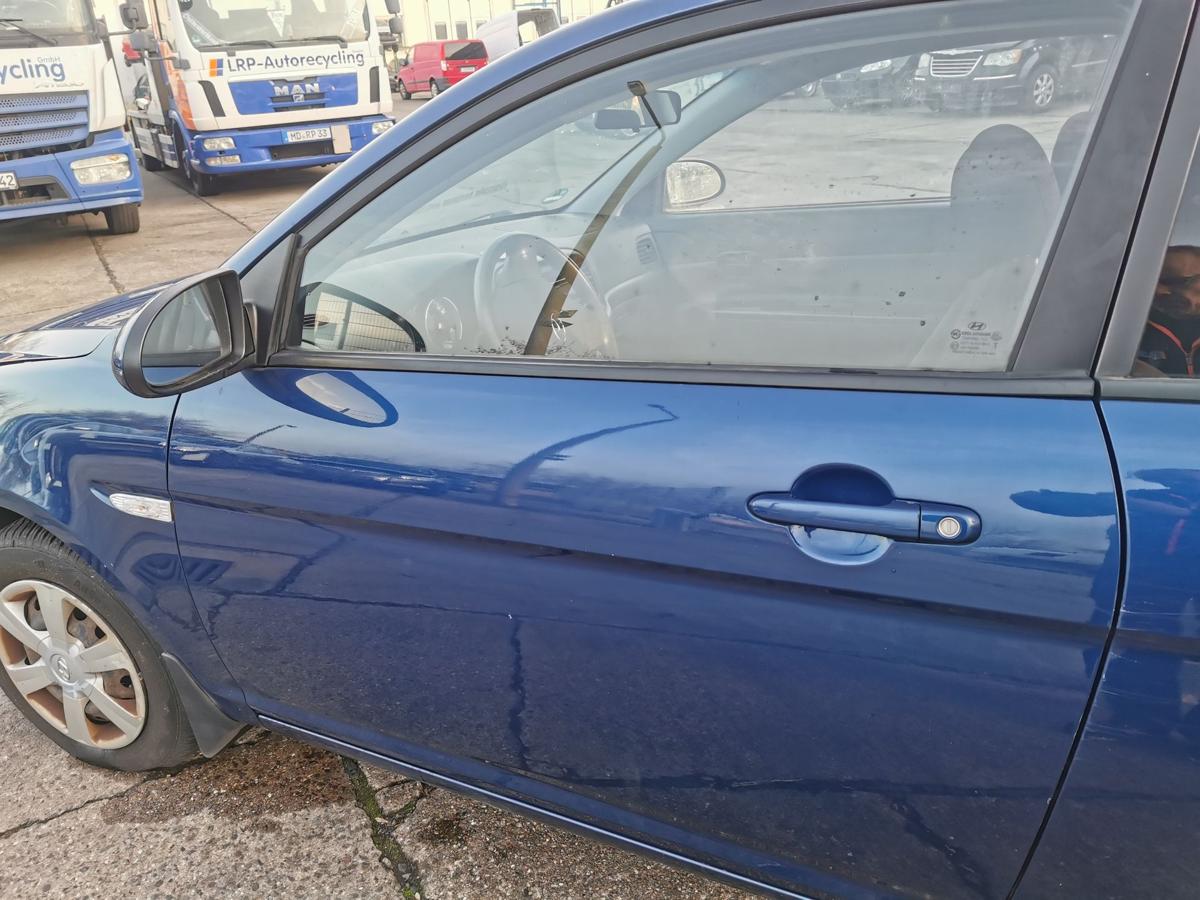 Hyundai Accent MC Fahrert&uuml;r T&uuml;r Autot&uuml;r Rohbaut&uuml;r vorn links 3E Blue Onyx 3trg