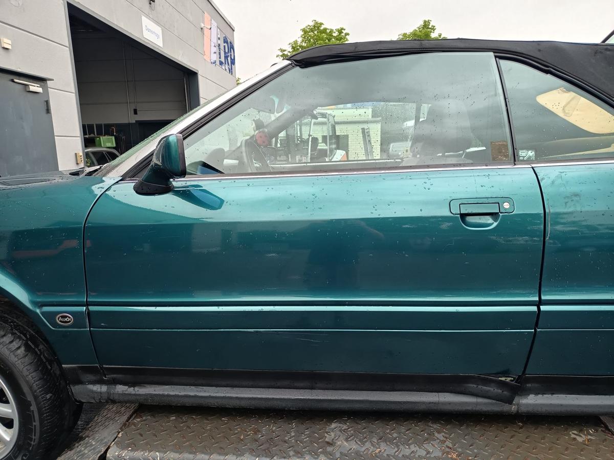 Audi Cabrio B3 8G7 orig Tür links Fahrertür LZ6P Gomera Grünmet. Bj 1991