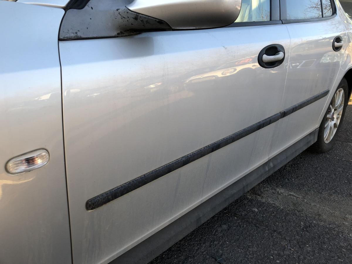 Saab 9-3 Typ YS3F T&uuml;r vorne links Fahrert&uuml;r Autot&uuml;r Rohbau silber