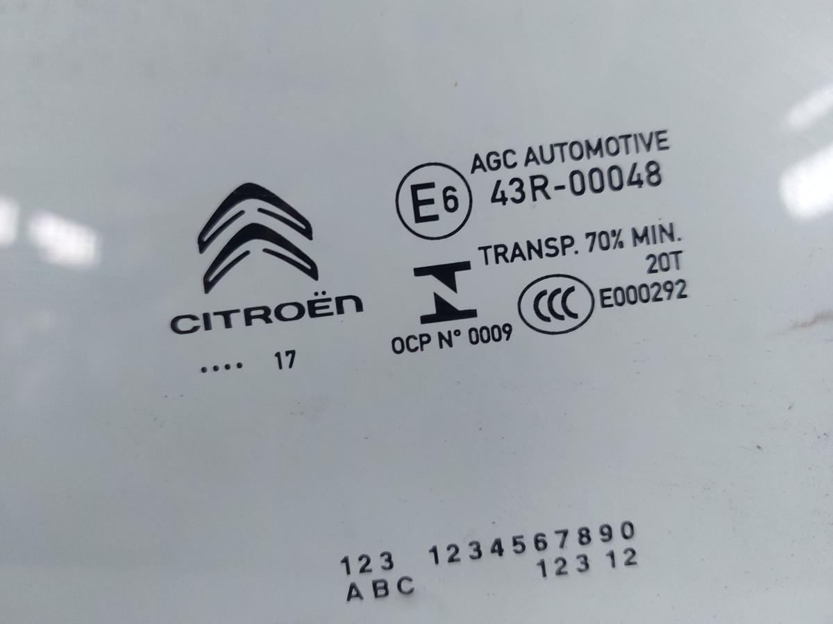 Citroen C3 III SX ab17 T&uuml;rscheibe vorn links Fahrert&uuml;r Scheibe Colorglas Fenster